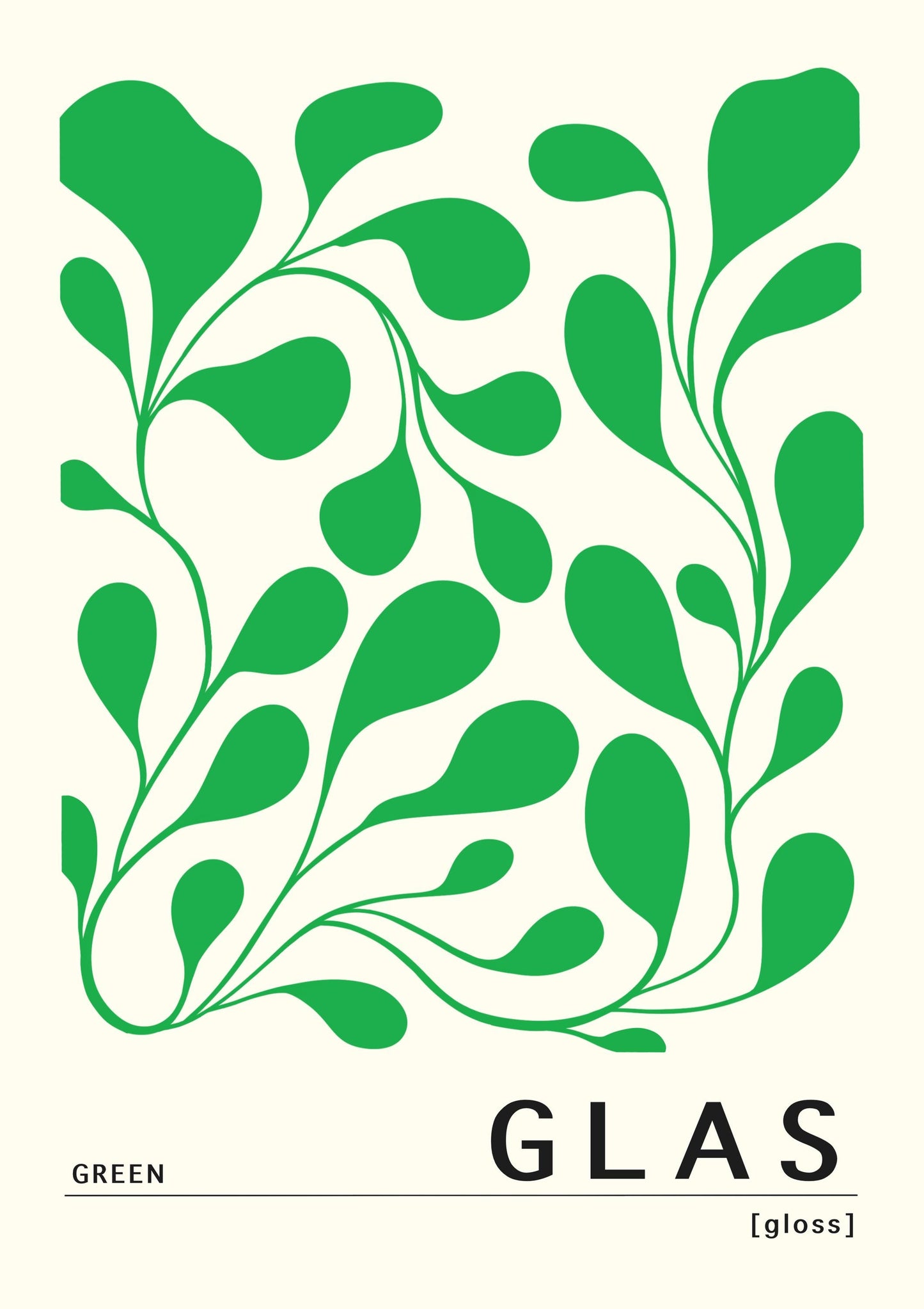 Green Irish Print - Glas. Irish colour art