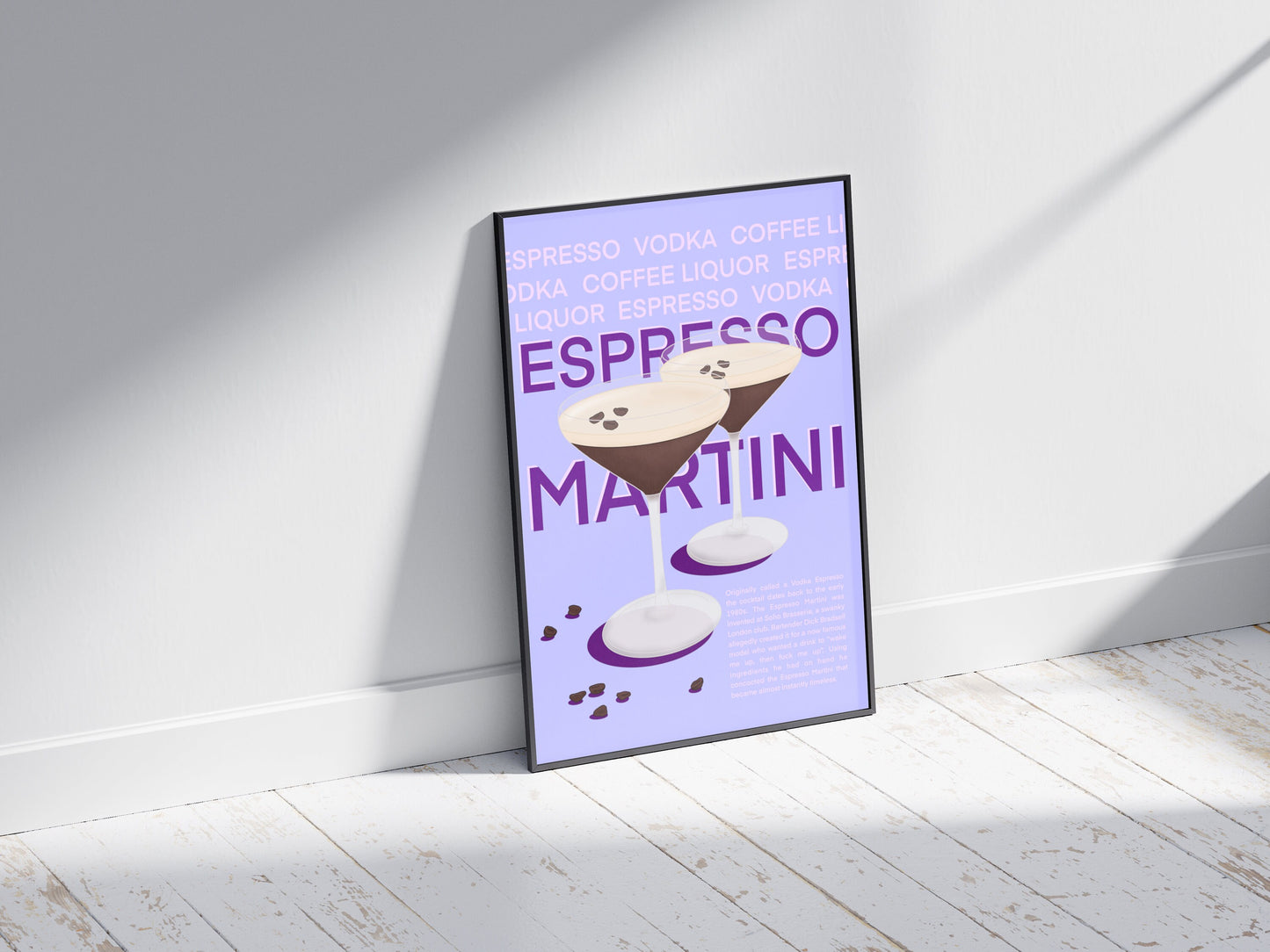 Espresso Martini Print | Cocktail Poster
