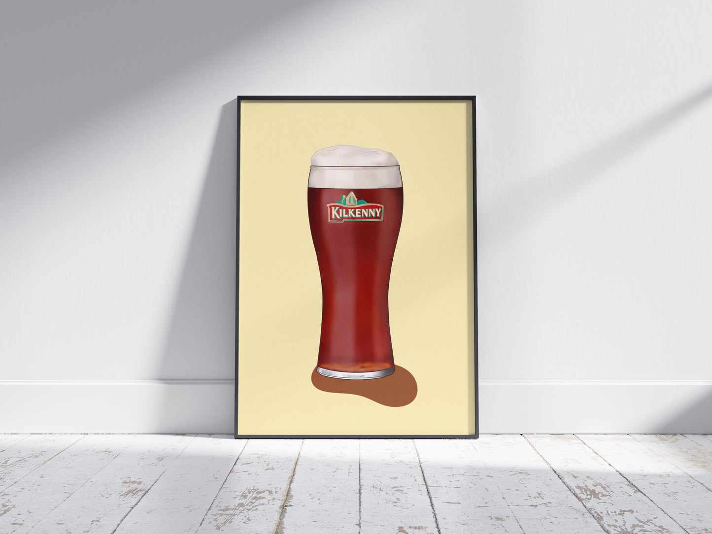 Kilkenny Ale Pint Print | Irish Pint of Beer Wall Art