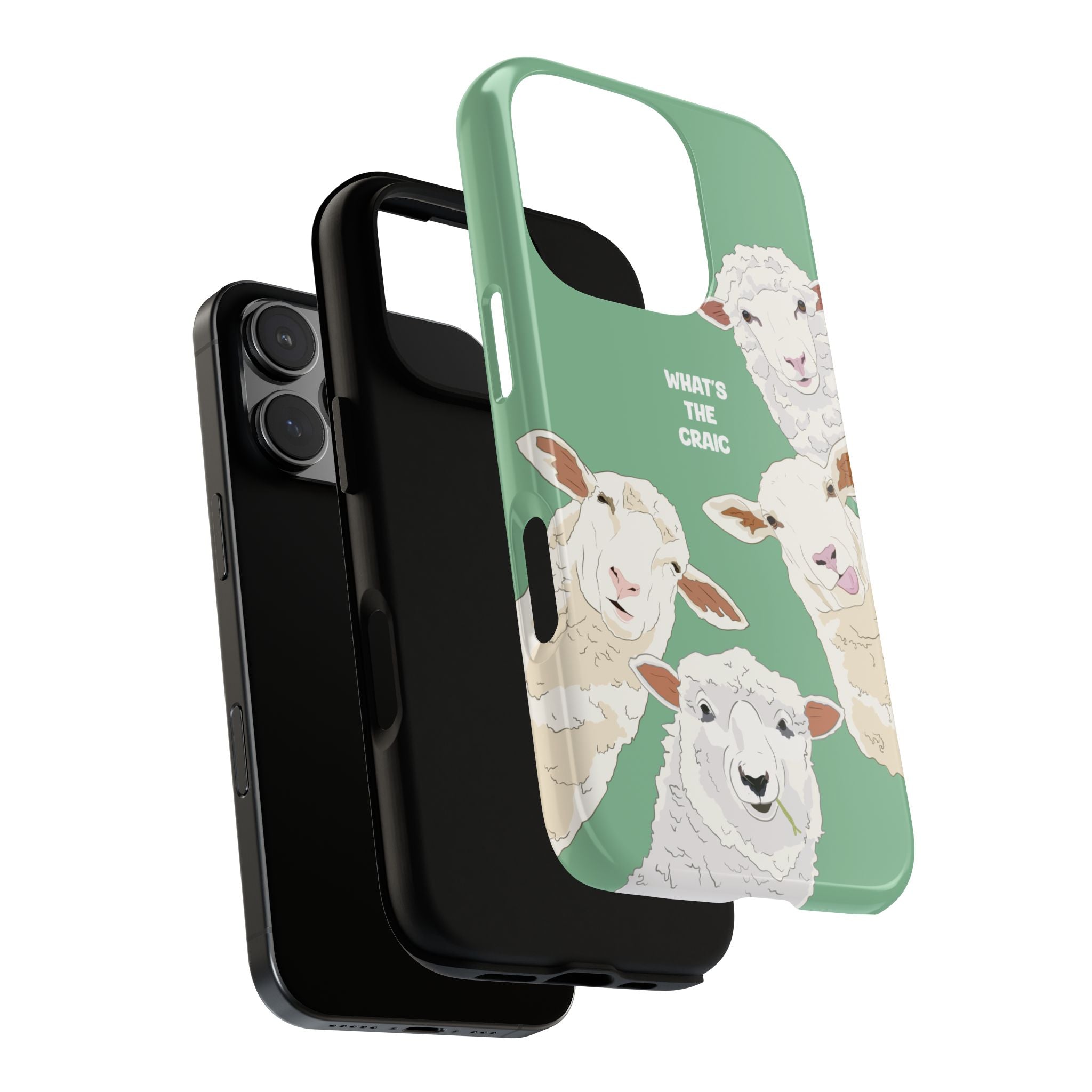 What's the Craic, Funny Sheep Green Irish Phone Case – Zilch Studios
