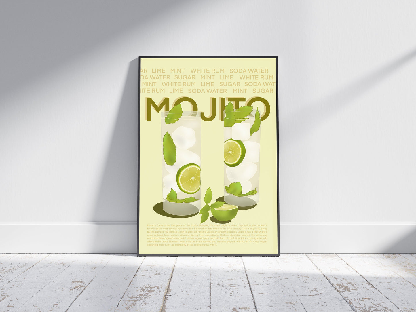 Mojito Print | Cocktail Poster