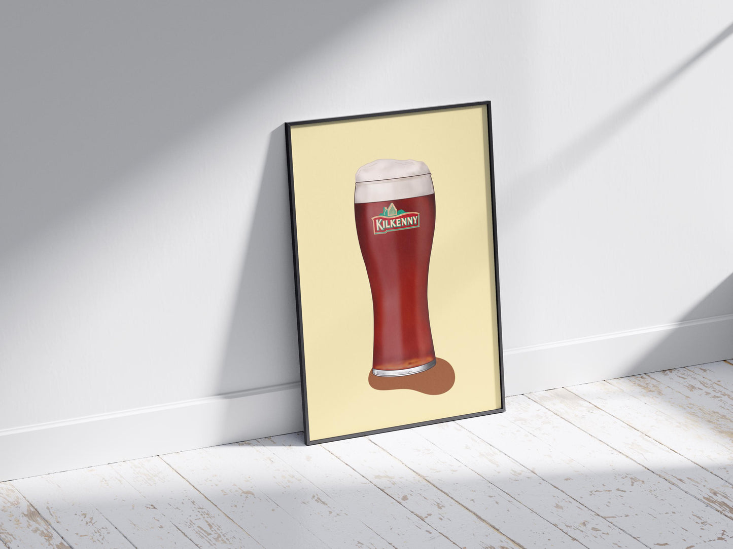 Kilkenny Ale Pint Print | Irish Pint of Beer Wall Art