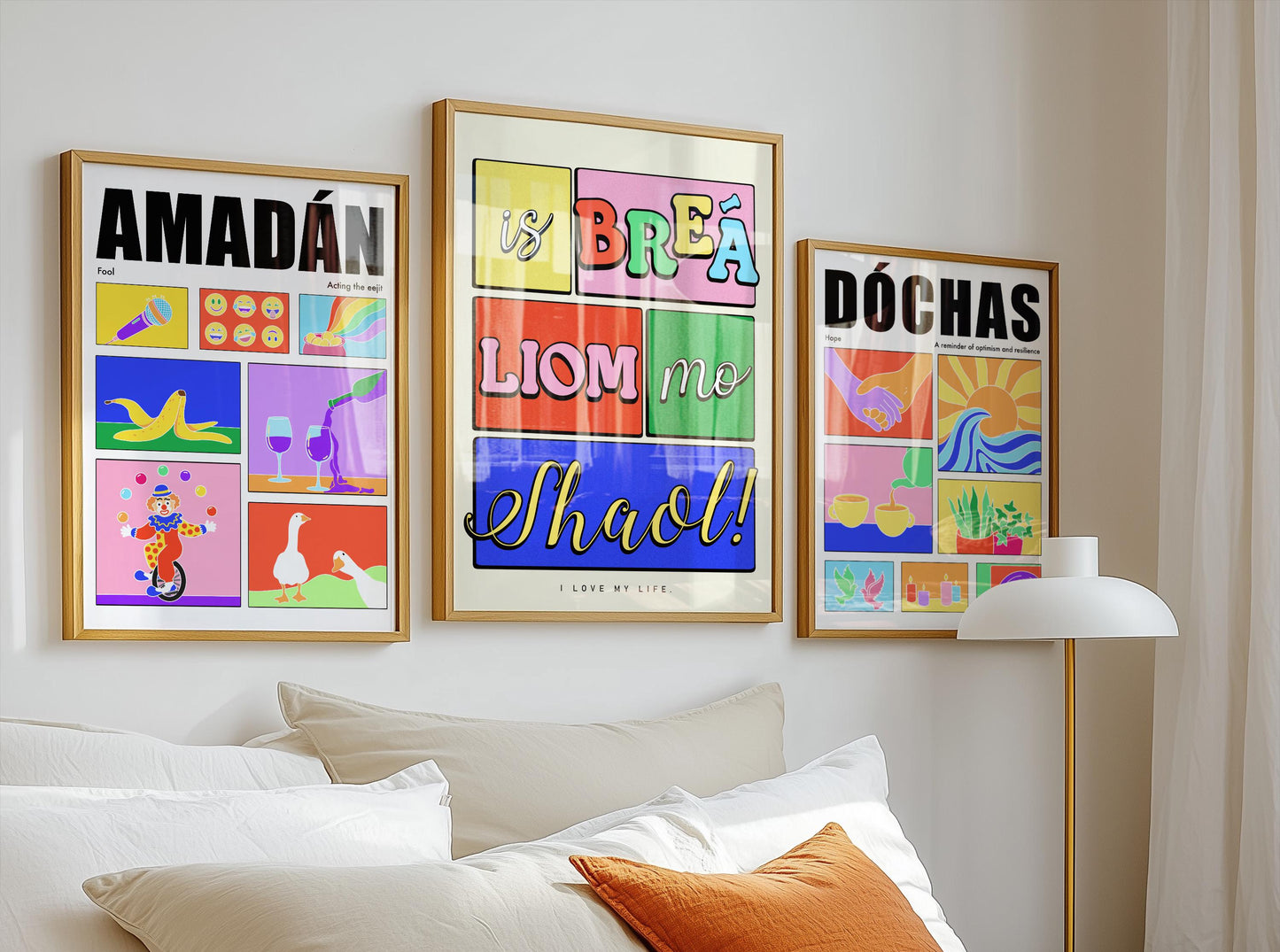 Amadán Irish Print: Colorful Ireland Wall Art