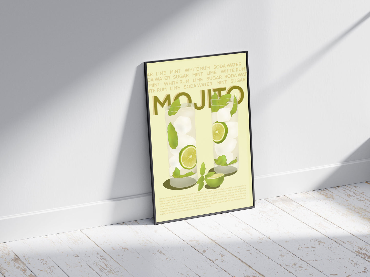 Mojito Print | Cocktail Poster