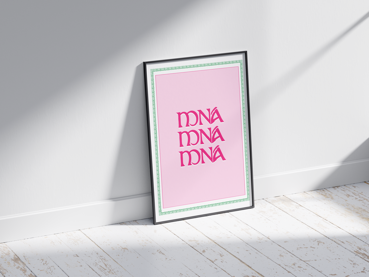 MNÁ Poster, Irish Womens Print - Gaeilge art. Women in Ireland