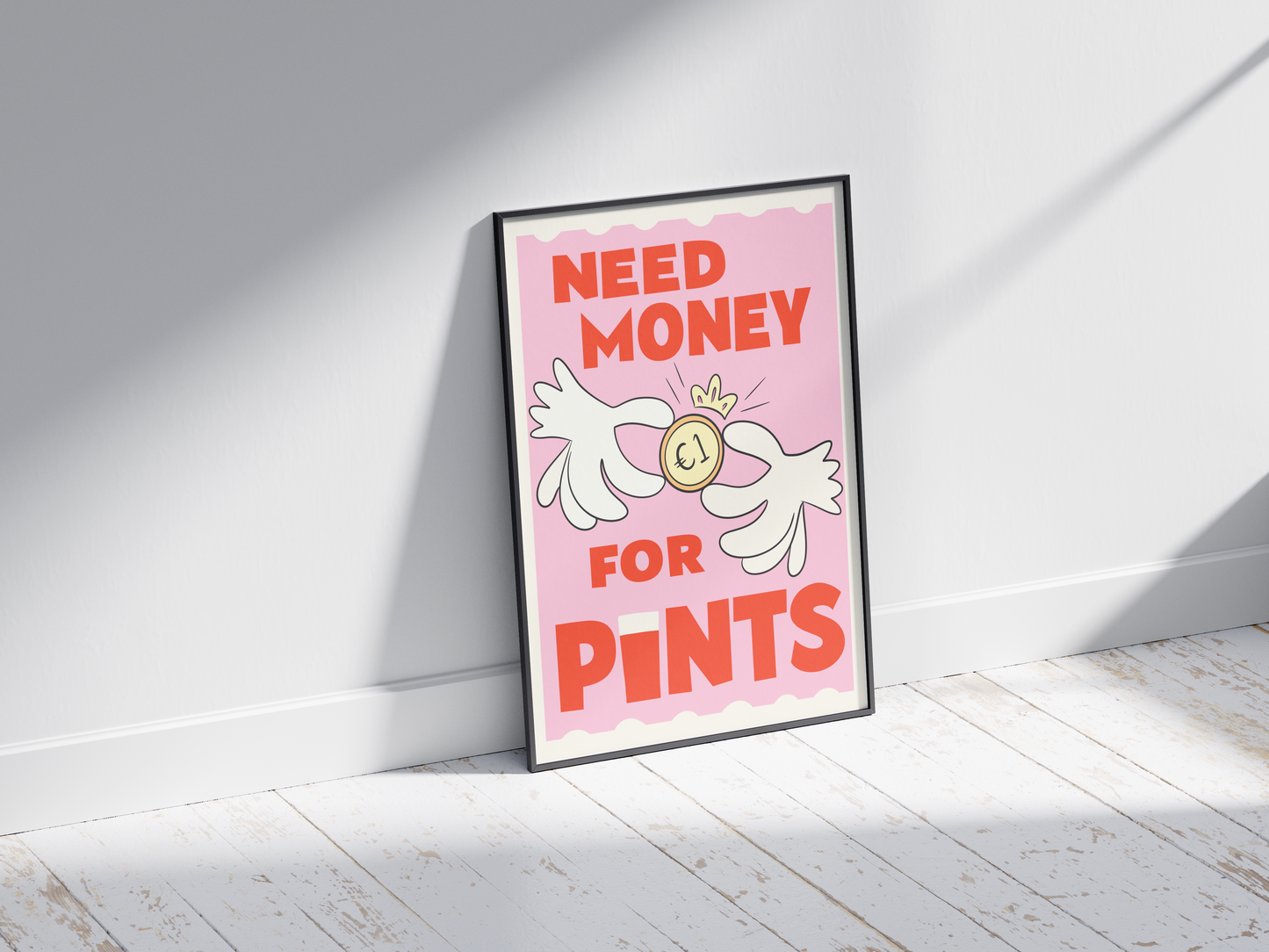 Need Money for Pints, Irish Art - Claddagh Print