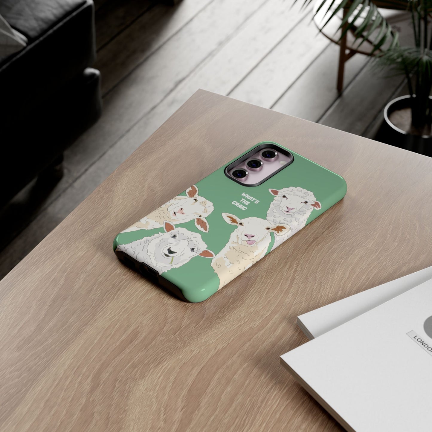 What's the Craic, Funny Sheep Green Irish Phone Case