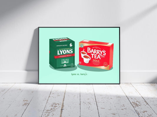 Lyons vs Barrys Tea Print | Irish Cuppa Print