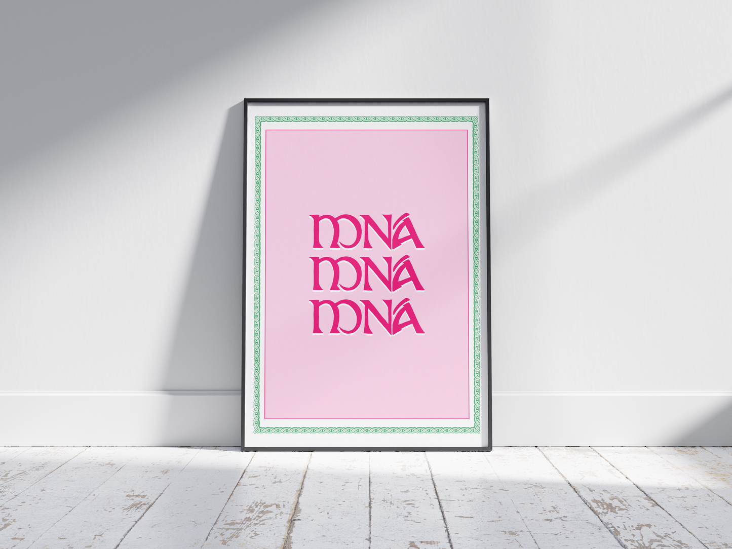 MNÁ Poster, Irish Womens Print - Gaeilge art. Women in Ireland