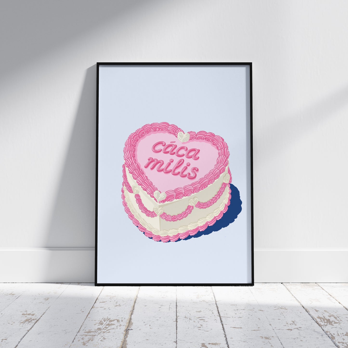 Cáca Milis Irish Print, Love Heart Cake