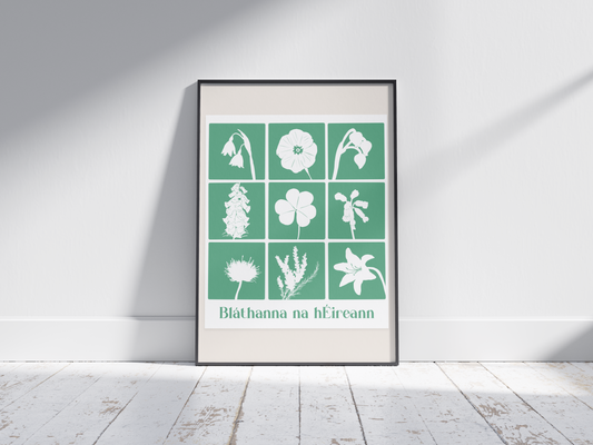 Flowers of Ireland - Bláthanna na hEireann Irish Print