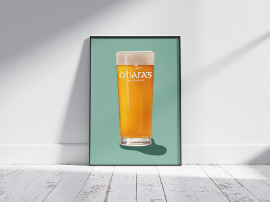 O'Hara Irish Pale Ale Pint Print - Irish Pub Print