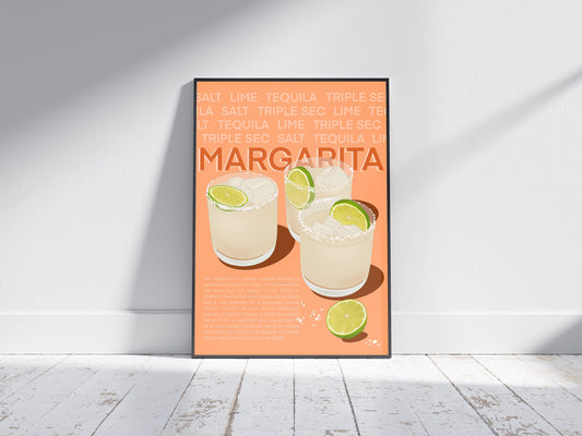 Margarita Print | Cocktail Poster available in multiple sizes