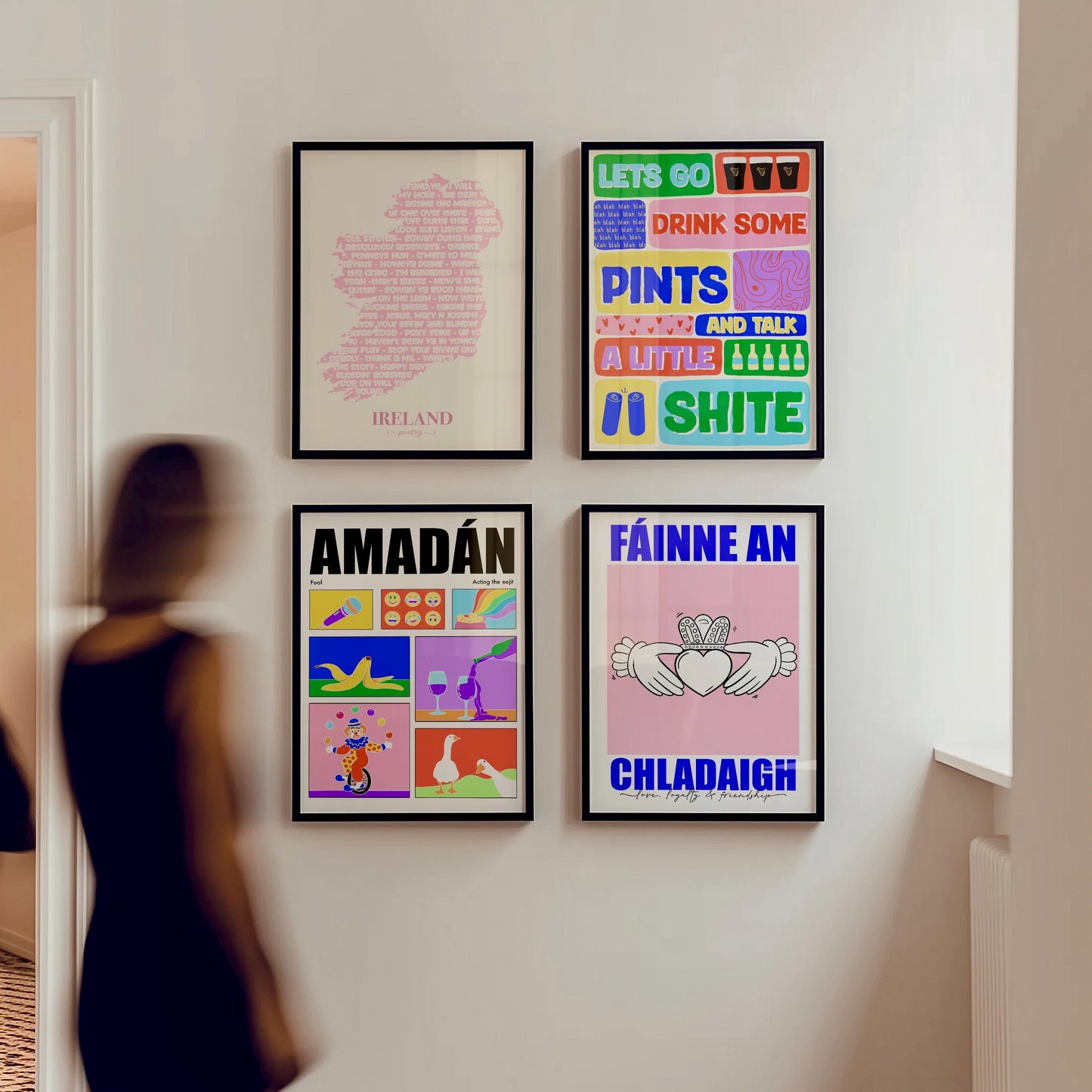 Amadán Irish Print: Colorful Ireland Wall Art