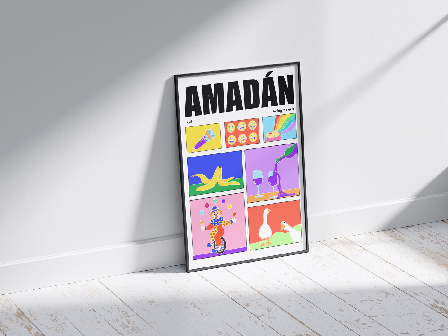 Amadán Irish Print: Colorful Ireland Wall Art