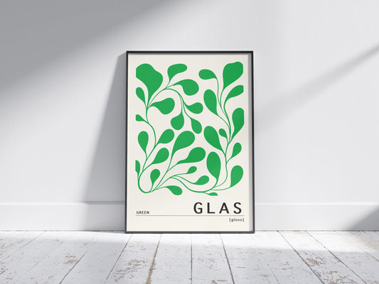 Green Irish Print - Glas. Irish colour art