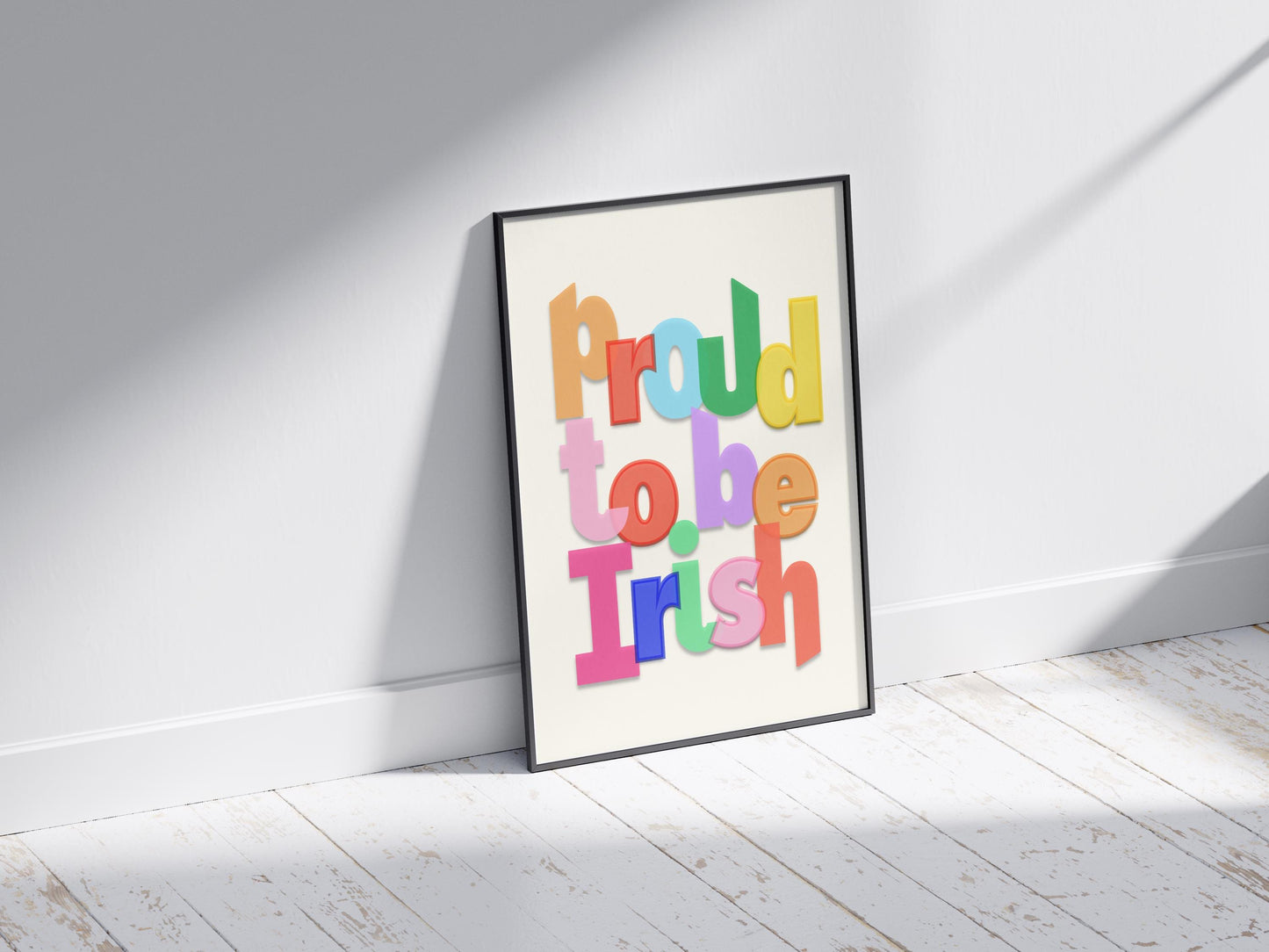 Proud to be Irish | Ireland Colourful art | Irish Print