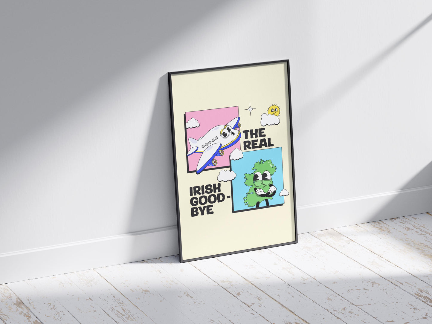 Retro Irish Print | The Real Irish Goodbye | Ireland Art