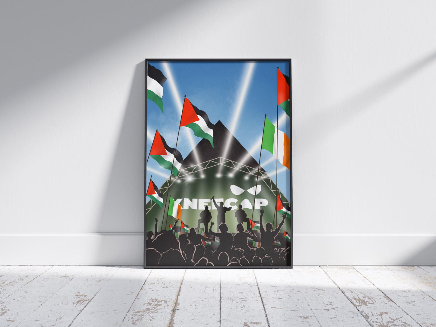 Kneecap Band - Free Palestine - Irish Festival Print